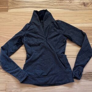 Dark Gray High-Neck Pullover